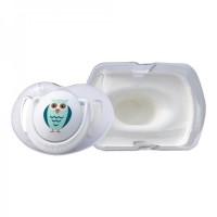 Mamajoo Saklama Kutulu Baykuş Desenli Ortodontik Silikon Emzik /6+ m/ay