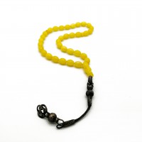 1000 Ayar Gümüş Kazaz Püsküllü Arpa Kesim Limon Damla Kehribar Tesbih 1000 Ayar Gümüş Kazaz Püsküllü Arpa Kesim Limon Damla Kehribar Tesbih