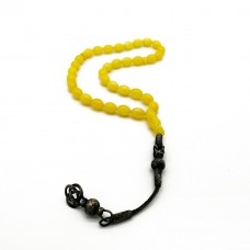 1000 Ayar Gümüş Kazaz Püsküllü Arpa Kesim Limon Damla Kehribar Tesbih 1000 Ayar Gümüş Kazaz Püsküllü Arpa Kesim Limon Damla Kehribar Tesbih