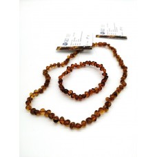 GLT Sertifikalı Baltık Damla Kehribar Koyu Bal Yetişkin Kolye Bileklik Seti GLT Sertifikalı Baltık Damla Kehribar Koyu Bal Yetişkin Kolye Bileklik Seti