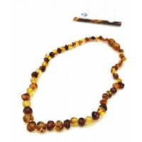 GLT Sertifikalı Damla Kehribar Konyak-Limon Bebek Kolye