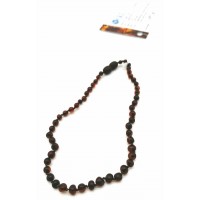 GLT Sertifikalı Damla Kehribar Bebek Vişne Mat Kolye