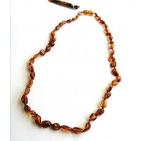 GLT Sertifikalı Damla Kehribar Bal Yetişkin Kolye