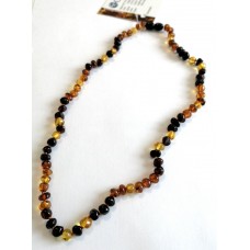 GLT Sertifikalı Damla Kehribar Karışık Sıralı Yetişkin Kolye GLT Sertifikalı Damla Kehribar Karışık Sıralı Yetişkin Kolye