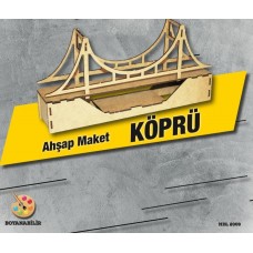 Ahşap Maket Köprü - Boyanabilir