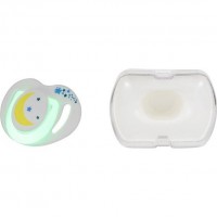 Mamajoo Saklama Kutulu Gece Ortodontik Silikon Emzik /6+ m/ay