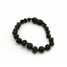 Koyu Yeşil Baltık Kehribar Bebek Bileklik